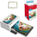 AgfaPhoto Papier fotograficzny – 10 x 15 cm, 760 g, Biały/Czarny, Bluetooth – iOS i Android, sublimacja termiczna 4Pass - Biały