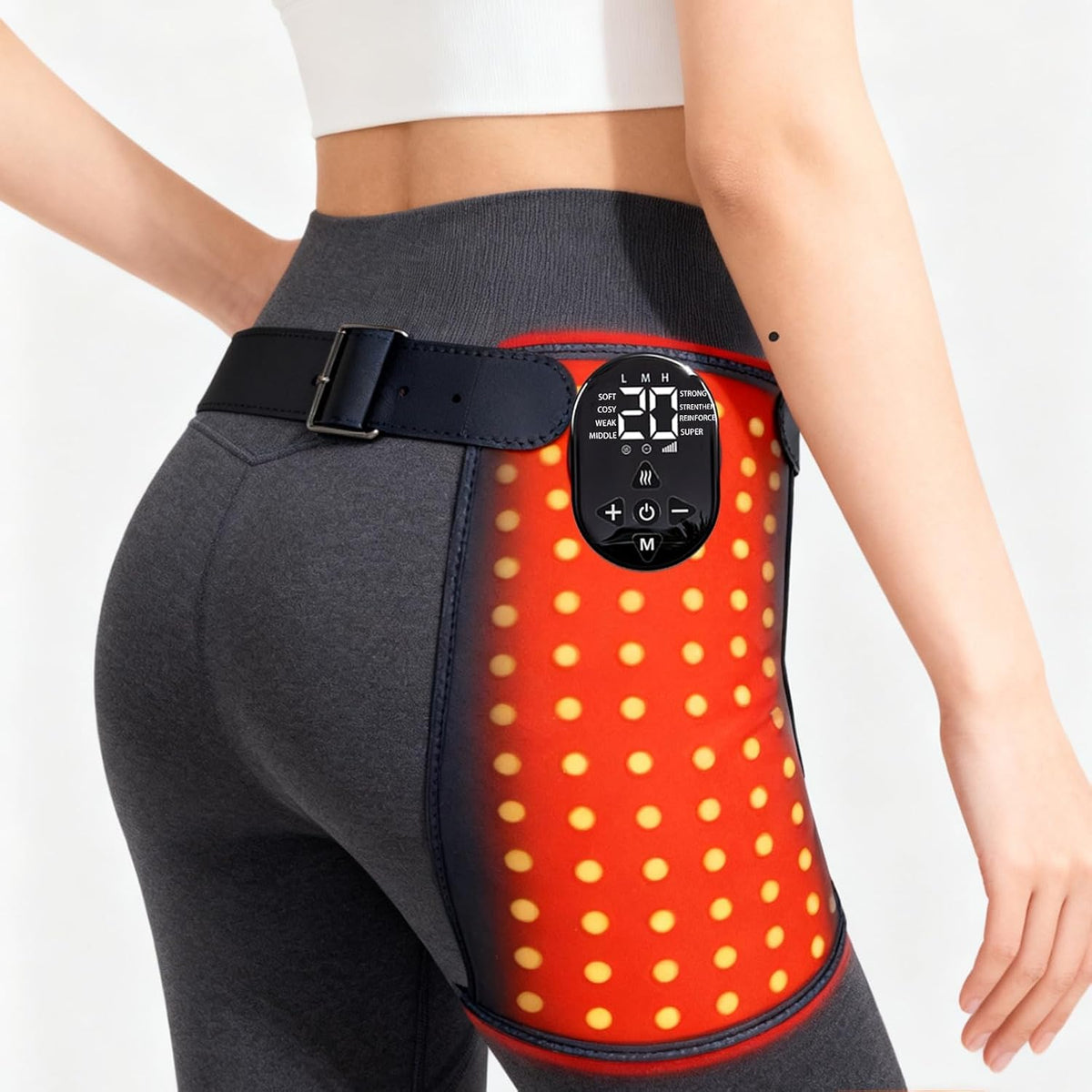 Terapia w podczerwieni Warmforwel, Czerwony – Cushion, 660 nm, 850 nm, 8 trybów – 20 poziomów, funkcja ogrzewania