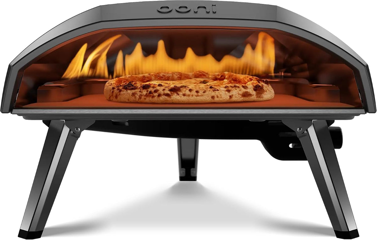 Piec do pizzy Ooni, 40 cm, Czarny / Srebrny, Elektryczny piekarnik pizzy 37mBar – przenośny, na zewnątrz