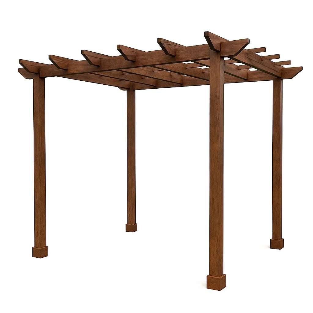 Holzpergola Wetterfest Rechteckig 300x300x250 cm
