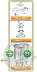 Moulinex Mikser, MS-1600004956, 2 l – Czarny, blender elektryczny, Funkcja ogrzewania
