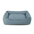 Rechteckiges Hundebett aus Stoff Blau 80x60x25 cm