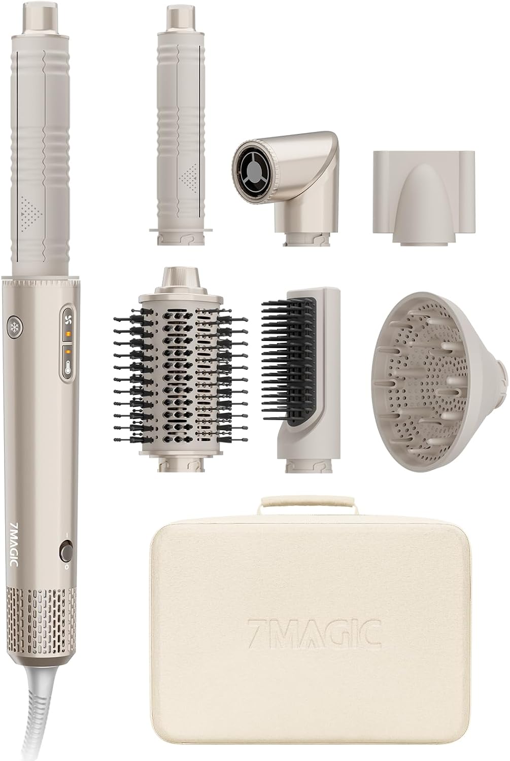 Urządzenia wielofunkcyjne 7MAGIC – 7 W, Czarny, Diffuser, Air Styler 7 w 1 – Iron Diffuser