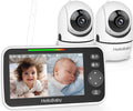 Monitory audio HelloBaby – 305 m, Czarny, Wi-Fi, Monitor 305m – 355 kątów widzenia stopnia, bez WiFi