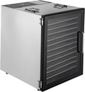 Ciounmb Suszarka do żywności, 800 W, 38,5 x 34,5 x 42,5 cm – Srebrny, oświetlenie LED, 12 pięter, warzywa