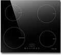 Płyta indukcyjna NOXTON, kuchenka indukcyjna – 220-240V, 60 cm, 240 V, 6400 W – Czarny, aluminium, timer, zabezpieczenie przed przegrzaniem