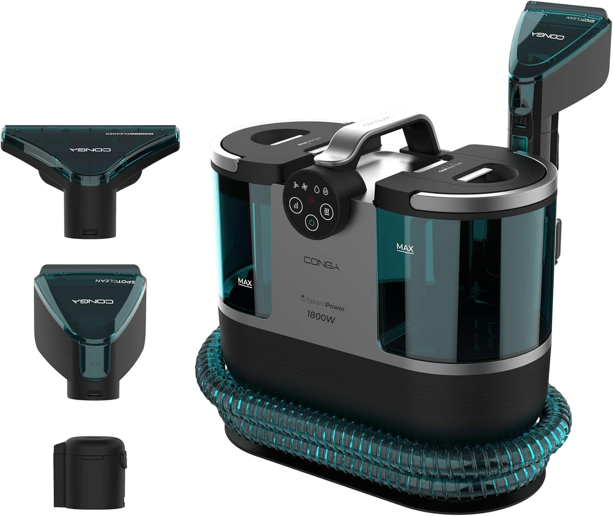Cecotec Odkurzacz – 1700 W, 1600 ml, 9 m, Czarny – duży zbiornik, zbiornik czystej wody 1600 ml i sprzedaż Woda 950 ml, Promień Akcji 9m