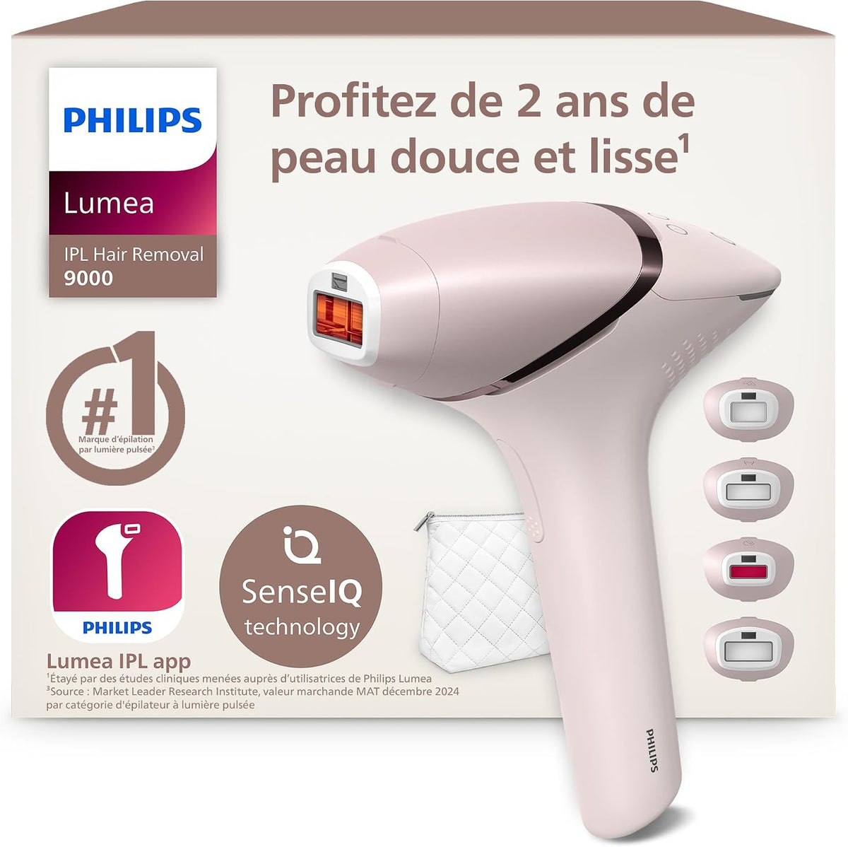 Depilatory IPL PHILIPS – BRI957, Czarny, praca bezprzewodowa, depilator IPL – BRI957 / 00 Akcesoria do sprzętu, Płyta IPS, seria Lumea 9000 BRI957/00