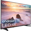 Cecotec Telewizor Smart TV, ALU20055, 55 cali – 10 W, Czarny, oświetlenie LED, telewizor – ALU20055. Inteligentny, 4K UHD, dźwięk Dolby, Android OS