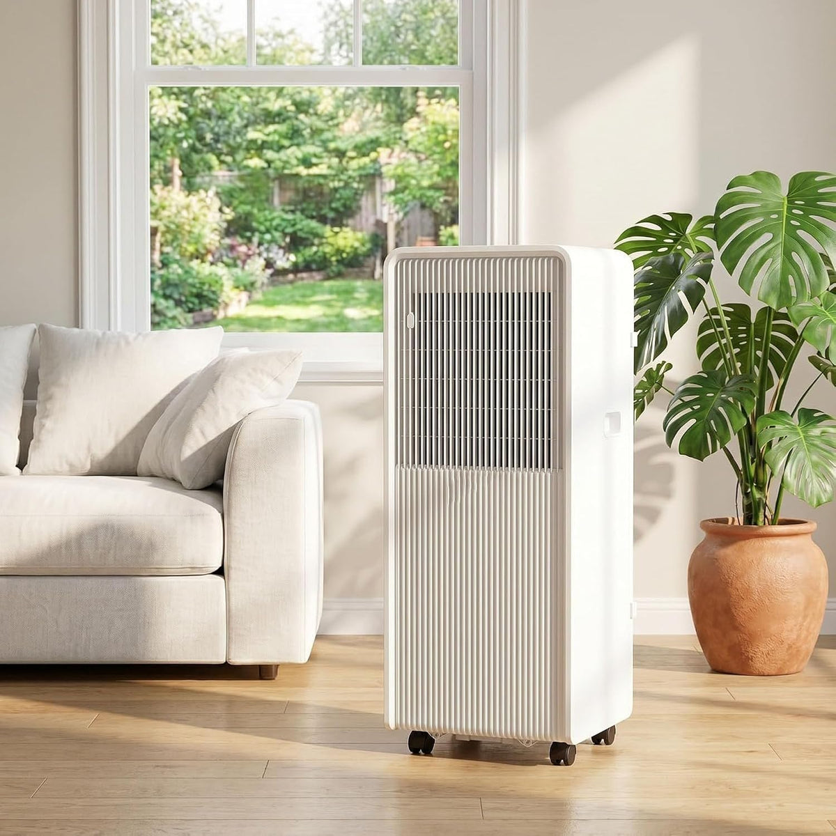 Eouyt Klimatyzator – 10000 BTU, 70 m, Biały, pilot zdalnego sterowania – oscylacja, cicha, połączona z szybkim chłodzeniem
