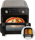 Frytkownica beztłuszczowa Panasonic, air fryer, NF-BC1000KXE, 9,6 L – 30×30,8×10,7 cm, 800 g, Czarny, funkcja grilla