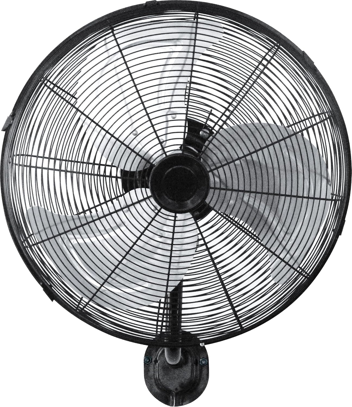 ABRILA Wentylatory ścienne – 120 W, 70x55x60 cm, Czarny / Srebrny, metal