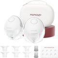 momcozy Laktatory – Szary, Pompa do mleka, pompa do karmienia piersią, Momcoy – szara, 295 mmHg, Zestaw 2