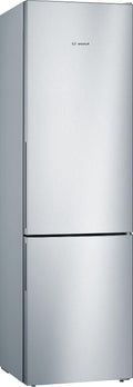 Lodówka Bosch – KGV39VLEAS, 201 x 60 cm, 343 l, Srebrny – stal nierdzewna, oświetlenie LED, No Frost, KGV39VLEAS kombinowana – bez mróz, z zamrażarką