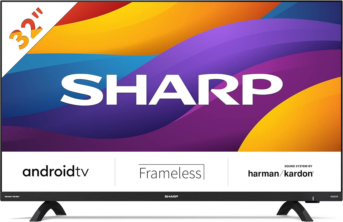 Telewizor Smart TV Sharp, 32DI6EA – 32 cali, Czarny, telewizor, Smart TV – Android OS, 81 cm, podłączony: Netflix