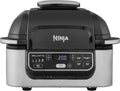 Frytkownica Ninja, AG301EU – 5,7 l, 25 cm, 8,4 kg, Czarny/Srebrny – funkcja grilla, Foodi Grill i beztluszczowa, smażenie bez oleju, grilowanie