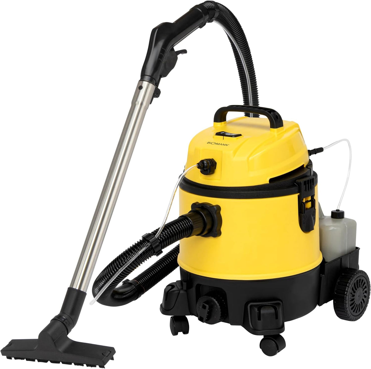 Bomann Odkurzacz, BSS6000CB – 20 l, 1200 W, Żółty / Czarny, duży zbiornik – czarny