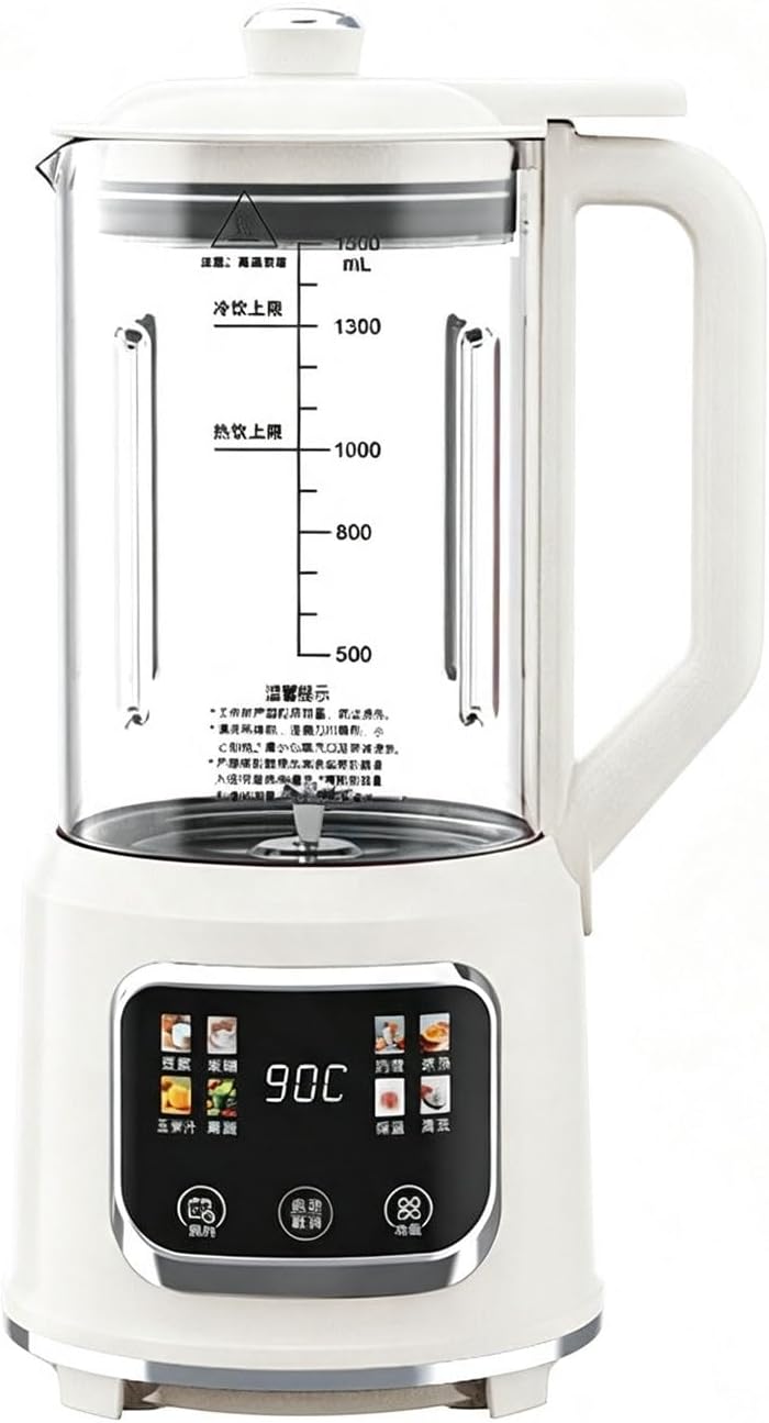 Ogrzewane maszyny do mieszania i zupy Knupis, 1500 ml, 8 W – 33 cm, Brązowy, samoczyszczenie, Maszyna do mleka – zegar, utrzymanie ciepła, tłumik