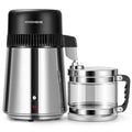 Filtr do wody VIVOHOME, system filtracji wody – 4 l, Srebrny, Destylator wody ze stali nierdzewnej 304 4 l bez BPA