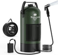 Prysznice Tadomoe, 20 l – 2 m, 36 kg, Szary, oświetlenie LED – Elektryczny grzejnik 2000 mAh, przenośny, kemping, elastyczny wąż 2m