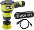 RYOBI Szczotki, RSCR4, 120 G – 4 V, Czarny, USB, RSCR4- 120 G IPX7-1 Bateria – Szczotka, USB RSCR4-120 G