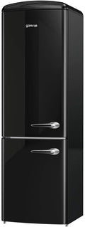 Gorenje Lodówka, 227 l – 194 cm, 3 W, Srebrny / Czarny, oświetlenie LED – 3 w 1, zamrażarka, licznik czasu, czarny – ORK 193 x, Wysokość 194 cm