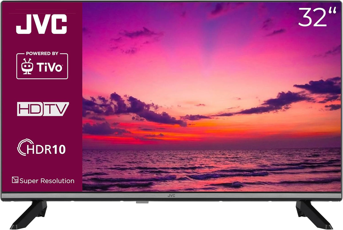 Telewizor Smart TV JVC – LT-32VH7555, 80 cm, Czarny, oświetlenie LED – USB, Wi-Fi, TiVo LT-32VH7555 Smart TV 32' z potrójnym tunerem HDR TV LED