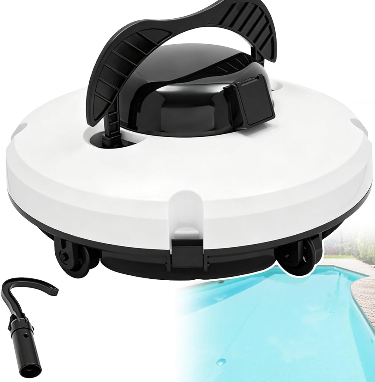 Odkurzacz Troqullium, 37,5 x 37,5 x 20,3 cm – 100 V, Czarny, Robot 120min, zakres – do powierzchni PVC