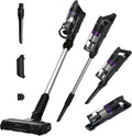 Hoover Odkurzacz pionowy, odkurzacz bezprzewodowy, HF1, 1 W – Czarny, oświetlenie LED, praca bezprzewodowa, HF1 Odkurzacz – 45 min autonomii