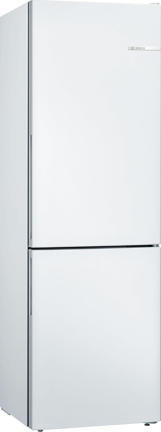 Bosch Lodówka, KGV36VWEAS, 186 x 60 cm, 308 l – Biały, oświetlenie LED, KGV36VWEAS kombinowana, z zamrażarką