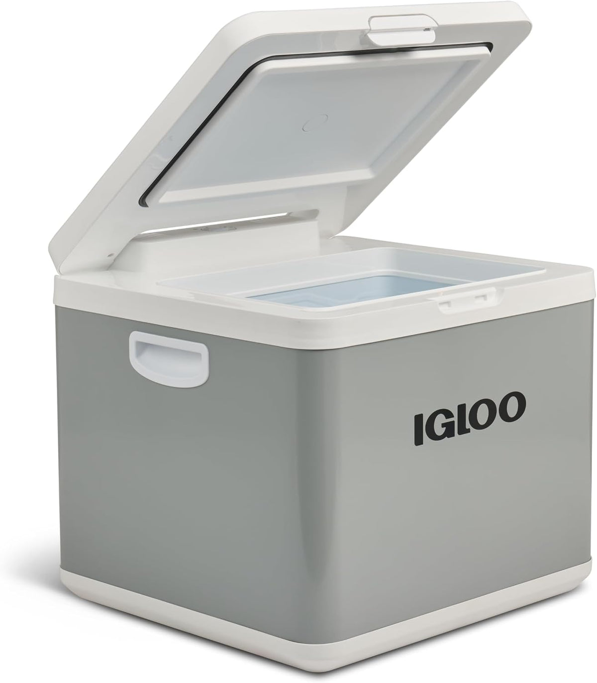Minilodówka Igloo – mała lodówka, IH45, 43 l, 12 V – Szary, Zamrażarka, kemping, szara – hybrydowa chłodziarka