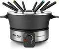 Składanie elektryczne TAURUS, FF2 – 2 l, 1000 W, Czarny, FF2 Fondue – 2 strefy temperatur
