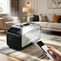 Klimatyzator przenośny Pvxa, klimatyzator mobilny – 1500 W, 42 dB, 4,500 BTU, Szary – 4 -in-1 klimatyzator Grey- 1500 W, przenośny, stojący sam, cichy