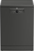 Beko Zmywarka, BDFN26460, 60 cm – 42 dB, Szary, wolnostojąca, BDFN26460 G do naczyń 60 cm 14 sztućce 42 dB szary – szara