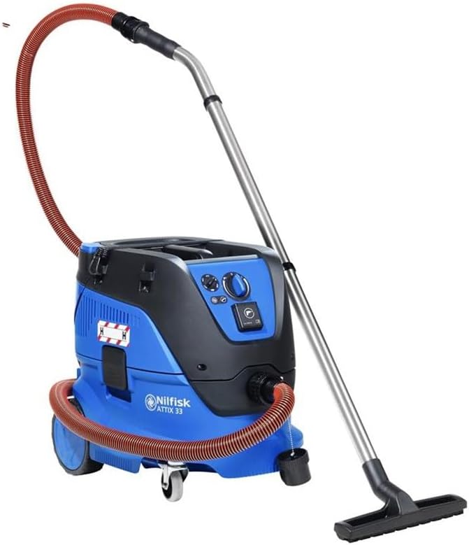 Nilfisk Odkurzacze na sucho i mokro, 30-2H, 30 L, 1400 W – 14,5 kg, Czarny/Niebieski, Attix 30-2H pC 30L 1400 W czarny, niebieski - Wyciąg pyłu (30 l
