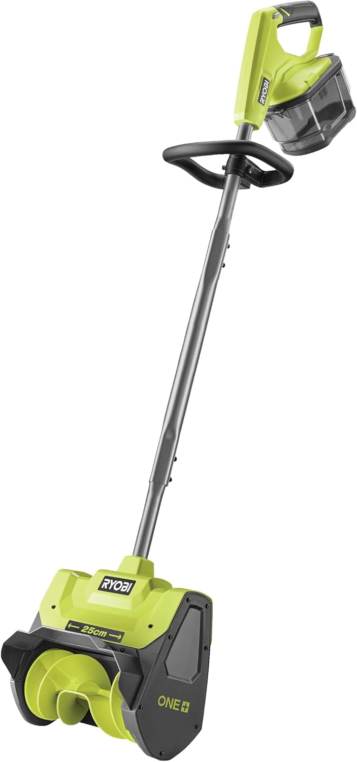 RYOBI Odśnieżarka, maszyna do odśnieżania, RY18ST25A – 25 cm, 18 V, Czarny, praca bezprzewodowa – RY18ST25A- 0 Bateria, maszyna do usuwania śniegu