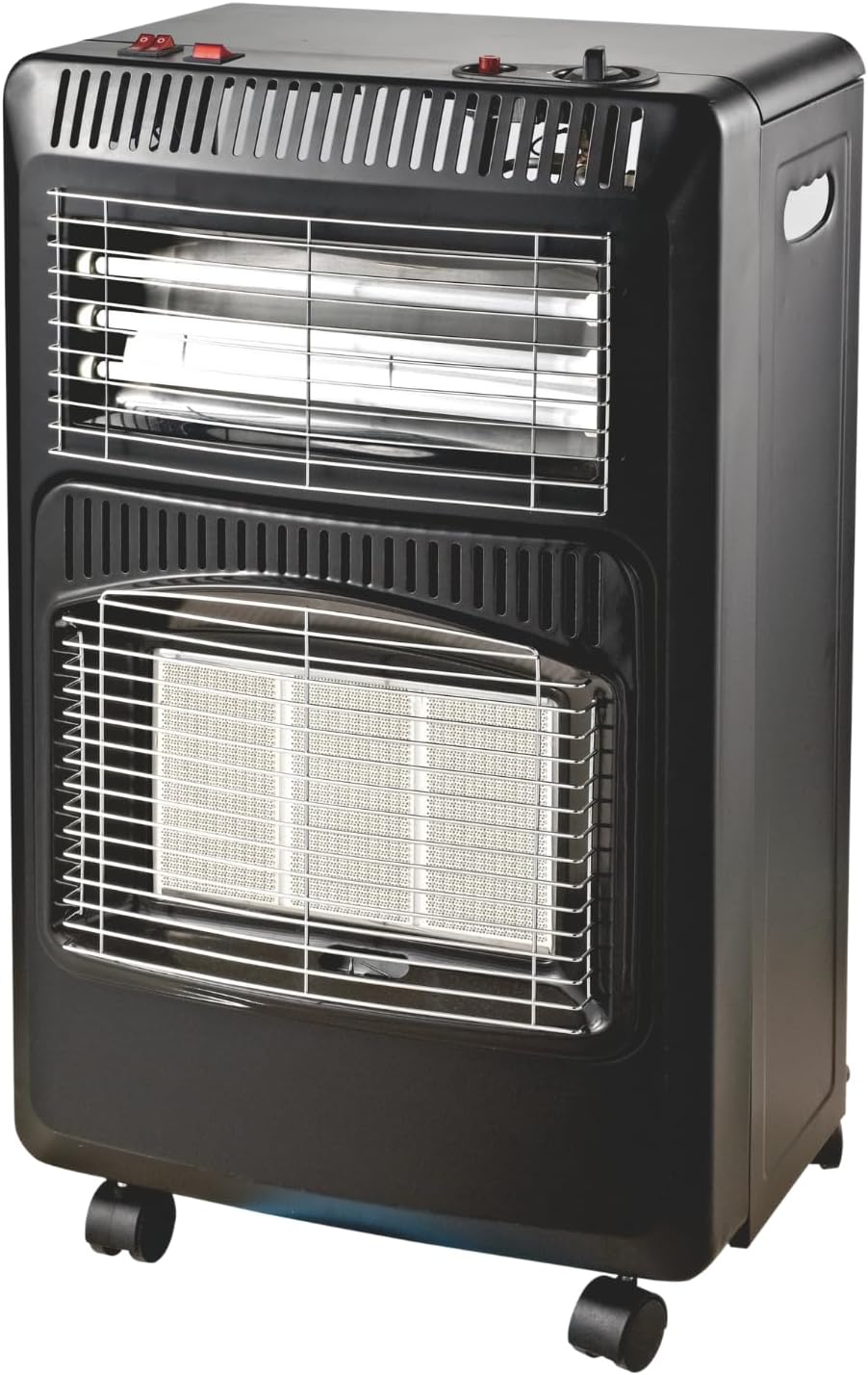 Ogrzewanie gazowe Home>it, 4.2 kW – 11 kg, 240 V, Szary, Wentylator – kółka wyporowe, 3 moc 1.5 / 2.8 / 4.2 kW, czujnik ODS