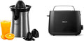 Russell Hobbs Wyciskarka do cytrusów, Srebrny, stal nierdzewna, funkcja grilla – Toaster, płyta IPS, 2 szczeliny, 8 ustawień