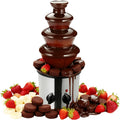 Fontanny i fondue z czekolady HUOMMGS – 2 l, 170 W, 21,5 x 45 cm, Srebrny – stal nierdzewna, Fondue, uchwyt na gorąco, żeliwo – na spotkania rodzinne