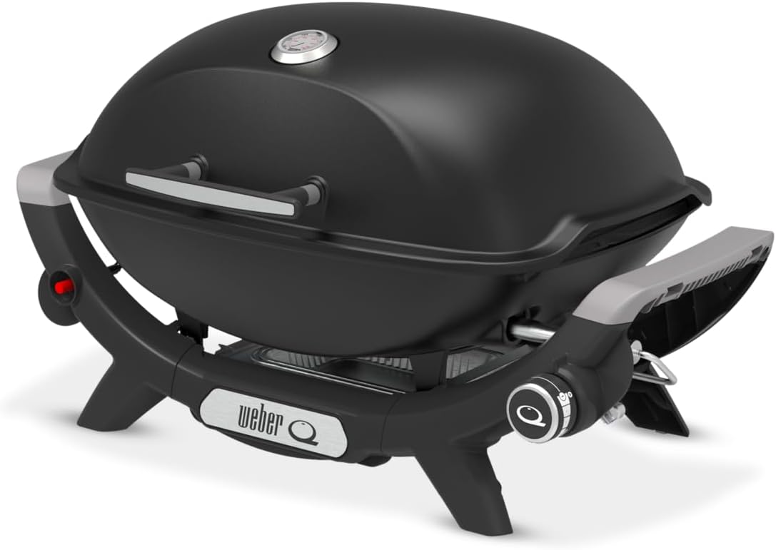 Weber Grill – Q2100N, 53 x 39 cm, 4,1 kW, 13,5 kg – Czarny, aluminium, z gazem, żeliwo
