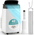 Klimatyzator przenośny SereneLife, klimatyzator mobilny, 9000BTU, 9000 BTU – 3 W, 38.9 x 35,6 x 63.0 cm, Czarny, Wi-Fi – 3 w 1, Klimatyzator 9000BTU