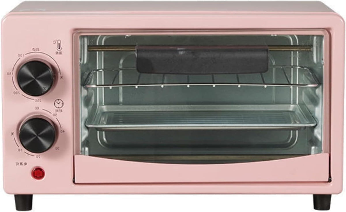 Grill, 12 l, 17.5 cm, Różowy – automatyczne wyłączanie, Piec elektryczny, 0 do 230°C, restauracja – 2 strefy temperatur
