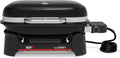 Weber Grill – 43 X 32 cm, Czarny, Lumin Compact Przenośny Kompaktowy Elektryczny, do 315 °C – z Termometrem w Pokrywie, Ruszty z Emaliowanego Żeliwa