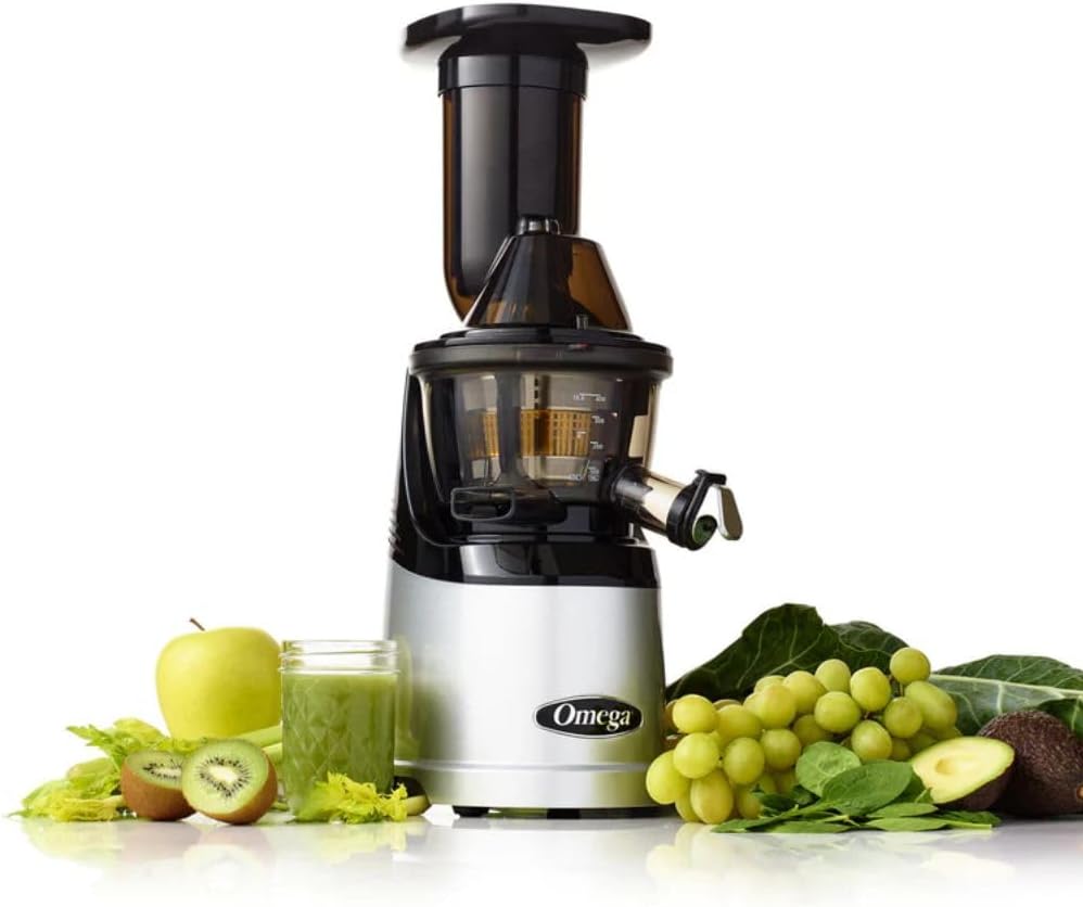 Sokowirówka Omega, MMV702S – 240 W, Czarny/Srebrny, Juicers MegaMouth MMV702S