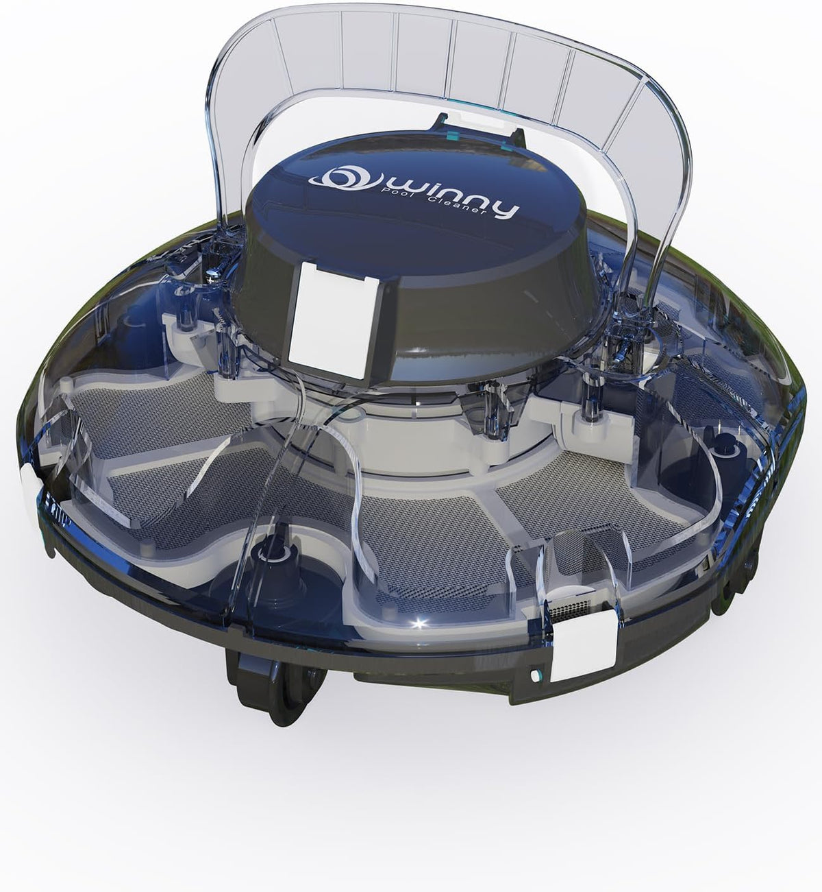 Automatyczne systemy czyszczenia WINNY POOL CLEANER, 60 M – Czarny / Biały, praca bezprzewodowa