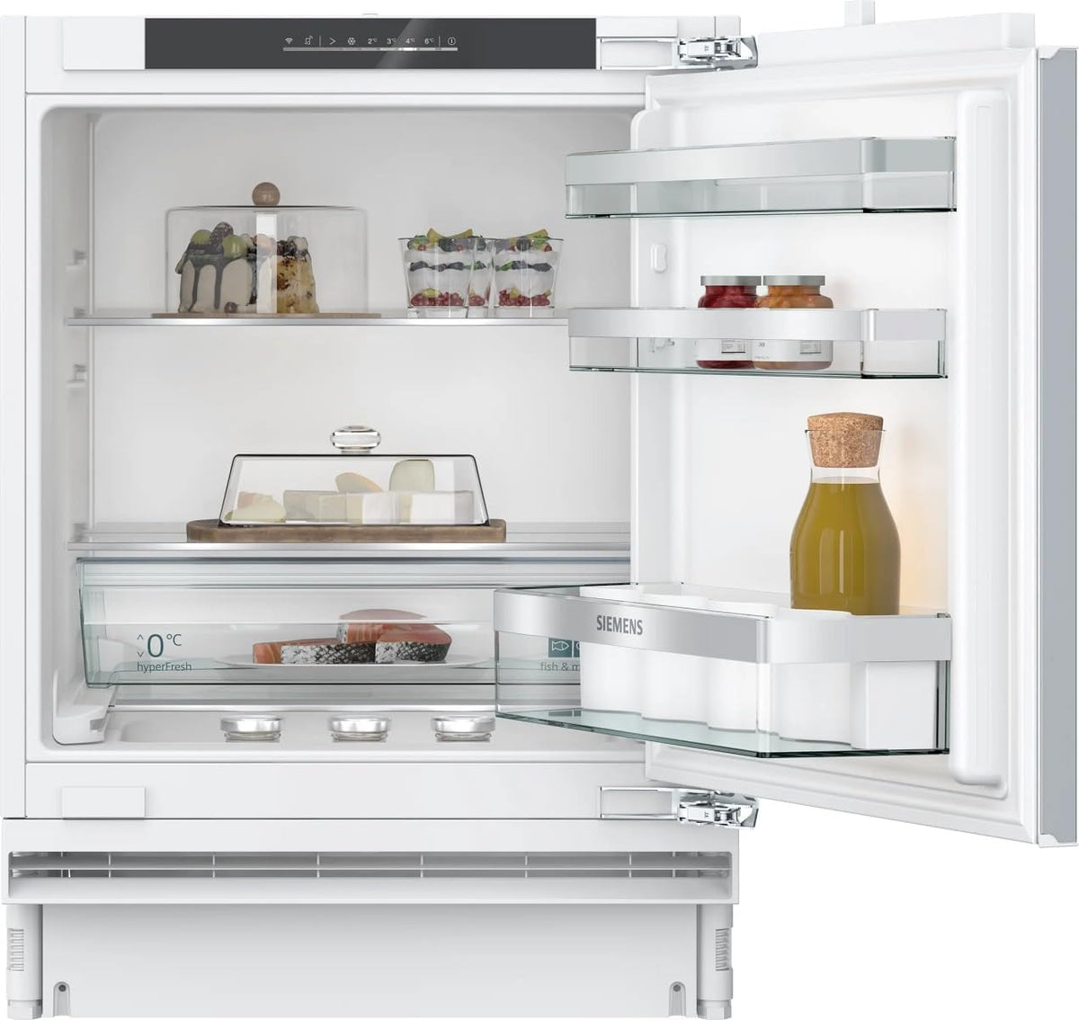 SIEMENS Lodówka – IQ500, 134 litry, 82 x 60 x 55 cm, Szary – do zabudowy, budynek stołu górnego w KU21RADE0, podziemny, 134 litry IQ500 KU21RADE0