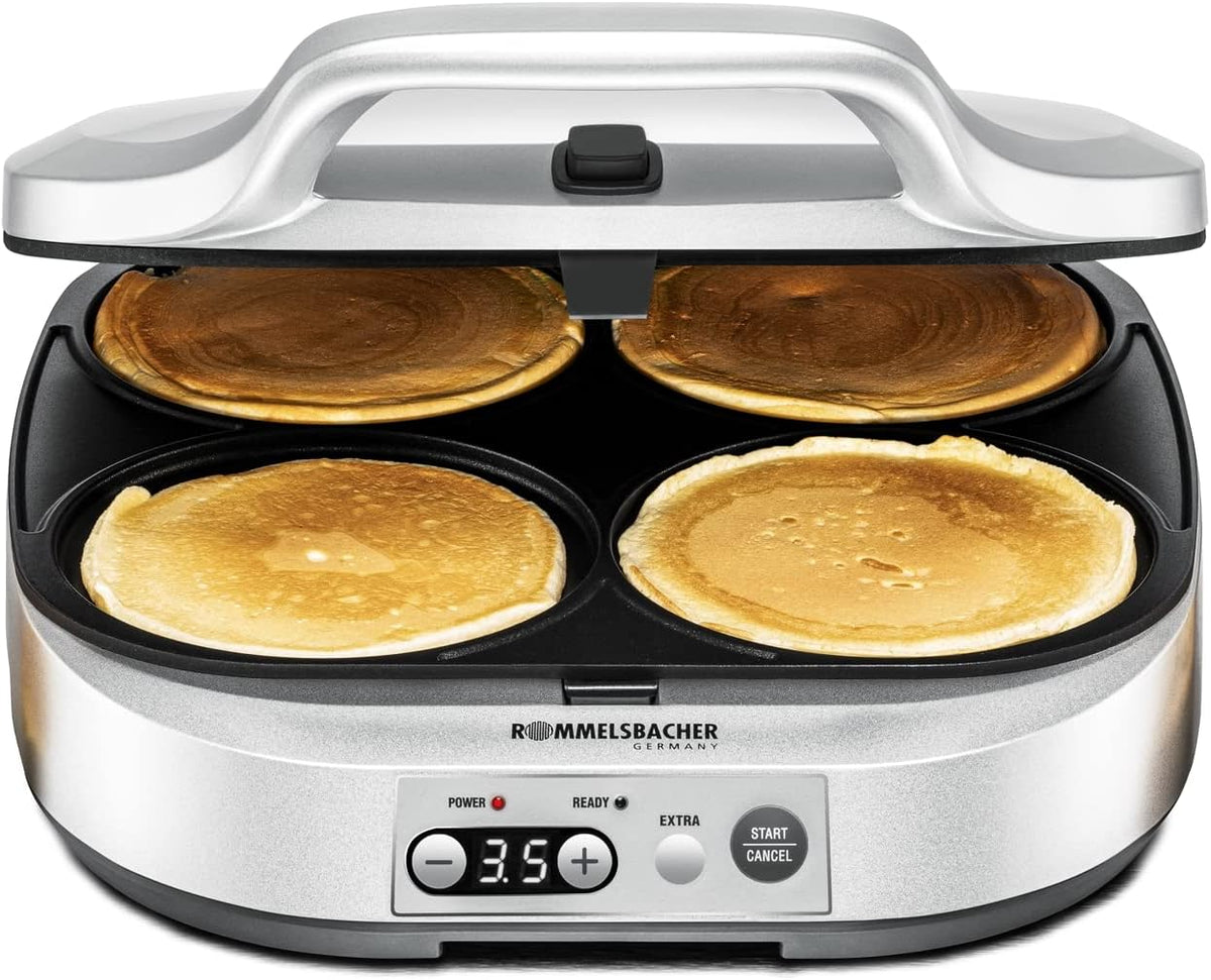 Crêpeiers Przewodniczący Rommelsbacher, 13.5 cm, 1800 W, Czarny – automatyczne wyłączanie, PC 1800 Naleśnik Maker