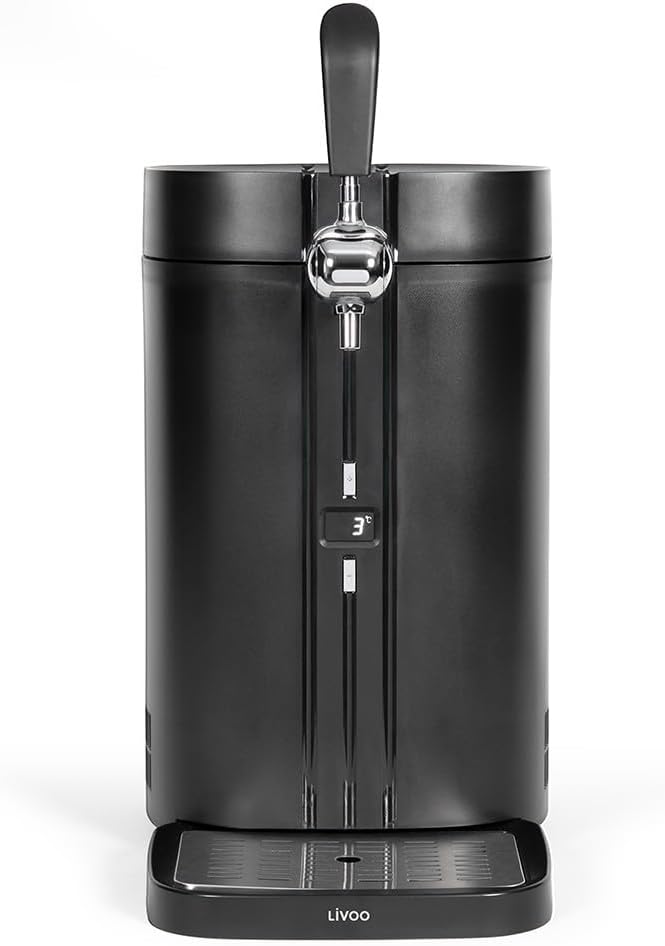 Pogromcy piwa Livoo, DOM511, 60 W, 5 l – 50 dB, Czarny, DOM511- 60 W Beer- treader, 3 do 12°C – kompatybilny 5 l, 50 dB DOM511-60 W