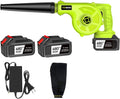 ACXZ Odkurzacz, 21 V, 1.6 kg – 50 cm, Czarny, 2 baterie litowo-21 V, ssanie elektryczne – dmuchawa do liści i elektryczny