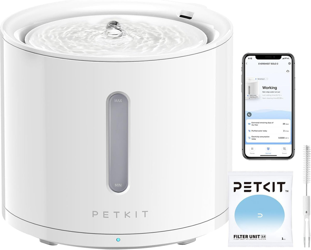 Odkurzacz PETKIT, 2 l – Czarny, cichy, dla zwierząt, EVESSEET